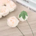 Cabezas de rosas de espuma PE artificial con tallos para ramos y cajas de regalo. - Rosa multitono