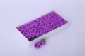 Purple rose soap flower heads set in white box, artificial flowers for gifts and decor. - Rose Flower Purple