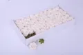 Wholesale 3-layer rose soap flower heads in white box for gifts and decor, premium quality. - Roses - Pure White