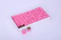 Pink 3-layer rose soap flower box variant, neat arrangement with extra flower heads for decor. - Rose - Medium Pink