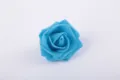 Hellblaue PE Schaumstoff Rosen Blüte 7cm künstliche Bastelblume für DIY Geschenkbox Dekor - Deep Lake Blue