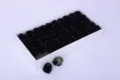 Black soap rose heads set in a white gift box, perfect for Valentine's Day gifts and DIY bouquets. - Black, 50 Pcs
