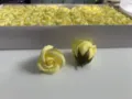 Wholesale artificial yellow soap rose flower heads, perfect for DIY gift box floral decoration. - Rose Light Yellow