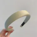 Diadema acolchada de esponja beige champán elegante para efecto de cabeza alta - Verde claro