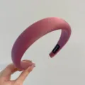 Diadema de esponja acolchada rosa malva elegante para un peinado voluminoso chic - Rosa Palo