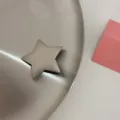 Elegante molletta per capelli a forma di stella in metallo argento stile Y2K - Clip a Becco d'Anatra Stella Grigia / Pezzo Singolo / Grigio