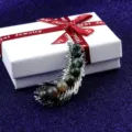 Elegant silver-tone feather brooch featuring multicolored natural stone beads for coats and jackets - Grass Crystal