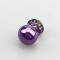 Eleganter violetter Kunstperlen-Reversstift Broschen für Strickjacken und Schals - Lila