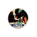 Interstellar giant cat overlooking Earth pattern circular enamel pin brooch for bags - Round Style (YP2676)