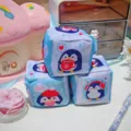 Lindo juguete de saco de arena de tela de pingüino para niños, bloque de juego suave. - Saco de arena pingüino