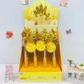 Bâton pointeur télescopique doré enseignant design doigt créatif boîte de présentation 24pcs - Bâton Télescopique Doigt d'Or Aléatoire