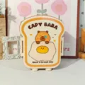 Jolie boîte à lunch en forme de toast Capybara, bento en plastique compartimenté pour enfants. - Boîte à lunch capybara (en train de manger)