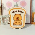 Jolie boîte à lunch en plastique en forme de pain capybara pour enfants école bureau étudiants - Boîte à lunch capybara (en train de dormir)