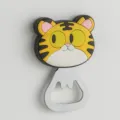 Ouvre-bouteille magnétique mignon en forme de tigre de cartoon et aimant de réfrigérateur. - Décapsuleur de Bière / Aimant pour réfrigérateur / Joli Tigre