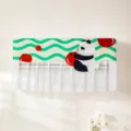 Panda apple air conditioner wind deflector cover anti direct blowing mesh shield 86x43cm - Short Sitting Bear