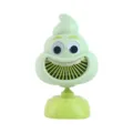 Mignon mini ventilateur de bureau dessin animé USB rechargeable portable refroidissement - 500mAh / Vert