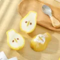 Savon artisanal créatif en forme de poire, design de fruit jaune pain de douche hydratant - Poire