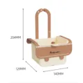 Panier d'égouttage d'évier de cuisine suspendu avec couvercle, design amovible pour lavage des légumes. - Kaki