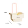 Panier d'égouttoir d'évier suspendu cuisine plastique rangement filtre couvercle beige - Crème