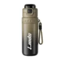 Farbverlauf Khaki Sport Wasserflasche tragbar Fitness Outdoor Trinkbecher mit Schlaufe. - 630ml / Kaffee