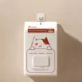 Disposable cleaning dust cover box wall mounted cute cat design 50pcs household tool - 50 Pieces/Pack / White