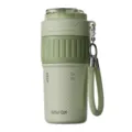 Ins trendy straw thermos cup, large capacity portable coffee mug for office and car use. - 500ml / Green