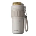 Trendy insulated straw cup portable large capacity coffee mug travel water bottle grey - 500ml / Coffee