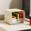 Boite de rangement pour sachets de thee de bureau avec tiroir organisateur blanc - Blanc