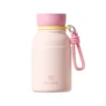 Mini bouteille d'eau isotherme avec sangle en silicone tasse thermos rose pour un usage quotidien. - Rose