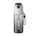 Sommer Sport Farbverlauf Wasserflasche mit Strohhalm und Tragegurt fuer Outdoor Fitness. - 750ML / Weiß