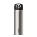 Stainless steel insulated water bottle with lock lid, portable travel tumbler for daily use. - 480ml / Silver