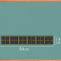 Magnetischer Tianzi Raster Wandaufkleber, 84x14cm Lernhilfe Schultafel Aufkleber für Kinder. - Tianzi-Gitter