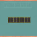 Adesivo magnetico Tianzi Grid per lavagna 1pz Griglia Pinyin Strumento educativo per bambini - Griglia Tianzige a 4