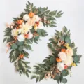 Ensemble d'arrangement floral de fleurs d'arche de mariage fait main avec roses. - Grande taille 2023 YB003