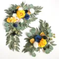 Ensemble de fleurs artificielles pour arche de mariage avec feuilles d'eucalyptus, décors. - 23YB002