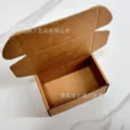 Braune Wellpappe Versandbox, stabile und langlebige Verpackung für den sicheren täglichen Warenversand. - 2 Stk Mit Box