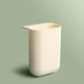 Cremeweißes Klebe-Unter-Schreibtisch-Aufbewahrungsbox Stifthalter, 1er Set Variante. - Weiß