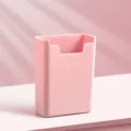 Magnetische pennenbak roze opbergdoos voor whiteboard koelkast kantoorartikelen - Macaron Roze
