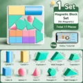 Geometrische Körper Mathe Lernspielzeug Set 17 Stk Unmagnetische Montessori Form - 17-teiliges Set