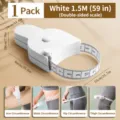 Multifunctional body measuring tape white 1.5m retractable tape measure for waist arm leg - 1.5m / Upgraded Y-Type Ruler, One-Hand Retractable, White