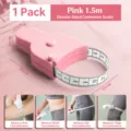 Multifunctional body measuring tape, retractable tape measure for waist, arm, and weight loss. - 1.5m / Upgraded Y-Type Ruler, One-Hand Retractable, Pink