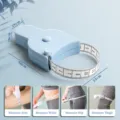 Blue 1.5m body measuring tape with dual-sided centimeter scale for waist, arm, and leg. - 1.5m / Upgraded Y-Type Ruler, One-Hand Retractable, Blue