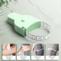 Retractable body measuring tape 1.5m green ergonomic waist arm leg circumference measure - 1.5m / Upgraded Y-Type Ruler, One-Hand Retractable, Green