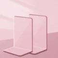 Fermalibri in acrilico rosa a forma di L fermalibri da scrivania set da 2 pezzi per ufficio. - 2 Pezzi/Confezione / rosa ciliegia