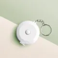 Mini Metro A Nastro Retrattile 2M Bianco Righello Tascabile Portatile Con Portachiavi - Aggiornato con Portachiavi / Bianco