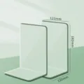 Fermalibri in acrilico verde chiaro, confezione da 2, supporto per libri spesso - 2 Pezzi/Confezione / Verde chiaro