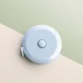 Mini metro a nastro da 2M blu macaron, righello morbido portatile per misurazioni corporee. - 2 Metri / 1 Pezzo / Blu