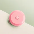 Mini Metro A Nastro Retrattile 2M Rosa Macaron Carino Righello Morbido Portatile per Misura - 2 Metri / 1 Pezzo / Rosa