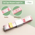 cinta metrica suave de 2m cinta de medicion portatil flexible para cuerpo cintura - Edición Económica 2 Metros / 1 Pieza / Blanco