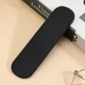 Astuccio in pelle PU nera per penna singola, elegante custodia protettiva stilografica. - Nero